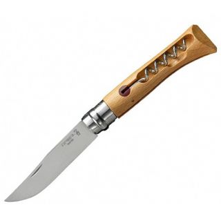 

Нож походный Opinel N10 нержавеющая сталь, рукоять из бука, со штопором (001410)