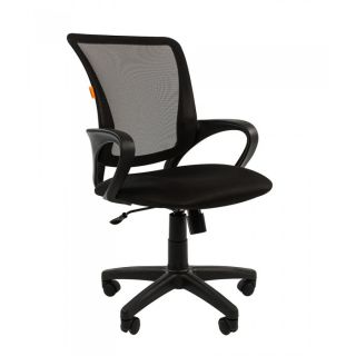 Кресло Chairman 969 TW-01 черный компьютерное кресло chairman 969 офисное обивка текстиль цвет черный оранжевый tw 14