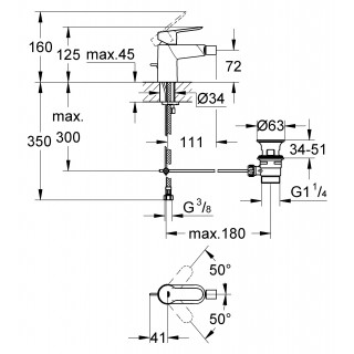 

Смеситель для биде Grohe BauEdge 23331000