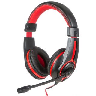 

Компьютерная гарнитура Oklick HS-L200 черный/красный