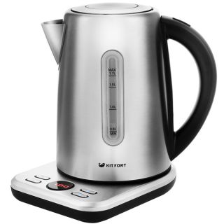 

Чайник Kitfort KT-661 черный/серебристый