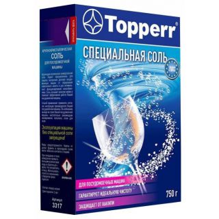 

Средство для мытья посуды Topperr 3317 Соль для ППМ гранулированная 750г