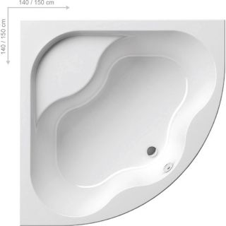 

Ванна Ravak Gentiana 150х150см белая (ножки CY65000000 отдельно)