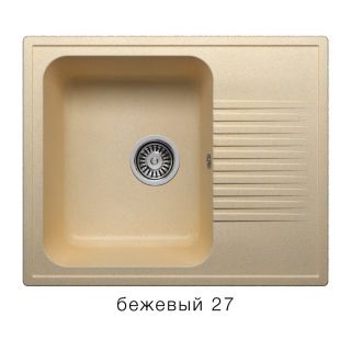 

Кухонная мойка Polygran F-07 бежевый (27)
