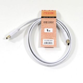 

Кабель TV-COM HDMI-HDMI 1.4V, 1m, плоский, белый (CG200FW-1M)