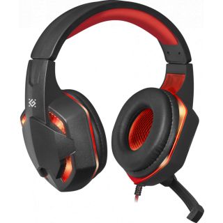 

Компьютерная гарнитура Defender Warhead G-370 черный/красный (64037)
