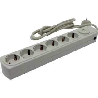 

Удлинитель Ippon BK212 (1.8м/6 роз) белый