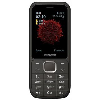 

Телефон Digma LINX C240 черный/серый