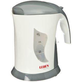 

Чайник Leben 291-868 белый с серым