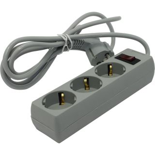 

Удлинитель EXEGATE SP-3-1.8G (3 роз/1.8M/евровилка) серый