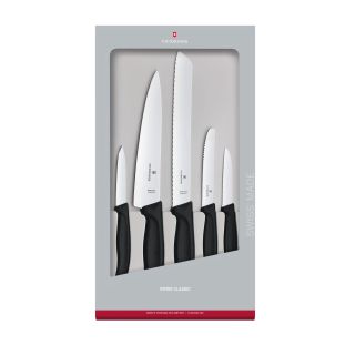 Набор кухонных ножей Victorinox Swiss Classic Kitchen (6.7133.5G) черный