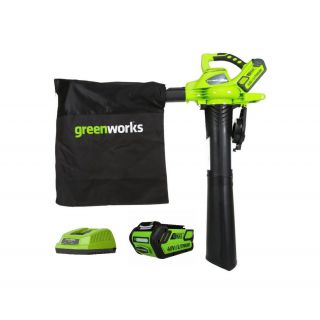 

Воздуходув GreenWorks GD40BVK4 1хАКБ и ЗУ (24227UB)