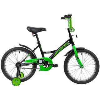 Велосипед для малышей NOVATRACK STRIKE 18, черный-зелёный (183STRIKE.BKG20) (2020) от Imperiatechno