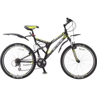 Велосипед взрослый STELS Challenger V 26 Z010 Чёрный/зелёный (LU093654*LU083396*20) от Imperiatechno