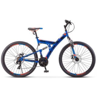 Велосипед взрослый STELS Focus MD 27.5 21-SP V010 Синий/неоновый красный (LU089832*LU083834*19) от Imperiatechno