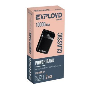 

Внешний аккумулятор EXPLOYD EX-PB-909 10000mAh черный