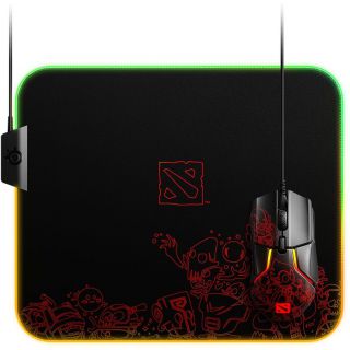 

Коврик для мыши Steelseries QcK Prism Cloth Dota 2 Editiion черный