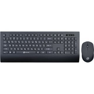 Комплект мыши и клавиатуры Oklick 222M черный/черный