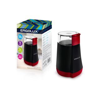 

Кофемолка Ergolux ELX-CG02-С43 черно-красная