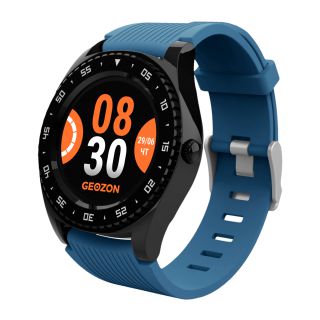 

Умные часы GEOZON TITANIUM BLACK/BLUE (G-SM10BLKB)