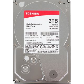 

Жесткий диск Toshiba P300 SATA III/3Tb/7200rpm/64Mb/3.5 (HDWD130UZSVA)
