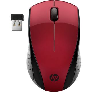 

Компьютерная мышь HP Wireless 220 красный/черный (7KX10AA)