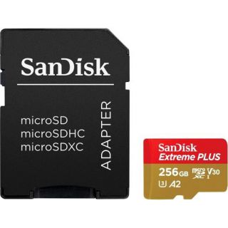 

Карта памяти Sandisk microSDXC 256GB SDSQXBZ-256G-GN6MA Extreme Plus ( + SD Adapter + Rescue Pro Deluxe)