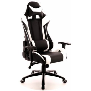 

Кресло Everprof Lotus S6 экокожа чёрный с белым