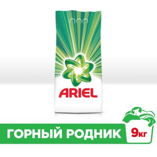 

Средство для стирки Ariel Горный родник автомат Порошок для стирки 9кг (81586125)