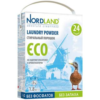 

Средство для стирки NORDLAND (392401) Стиральный порошок ECO 1,8кг