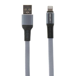 

Кабель RedLine Flat USB-Lightning серый