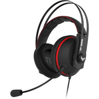

Компьютерная гарнитура ASUS TUF Gaming H7 CORE черный/красный (90yh01qr-b1ua00)