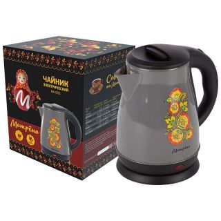 

Чайник Матрена MA-003 серый хохлома