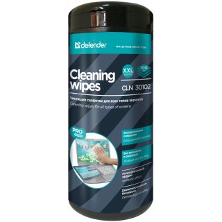 

Средство для ухода за техникой Defender CLN 30102 Pro 100шт Салфетки для экранов
