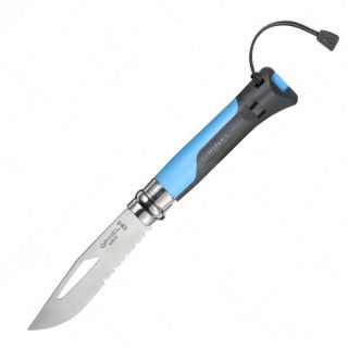 Нож походный Opinel Outdoor Earth N08 8VRI (001576) голубой/серый