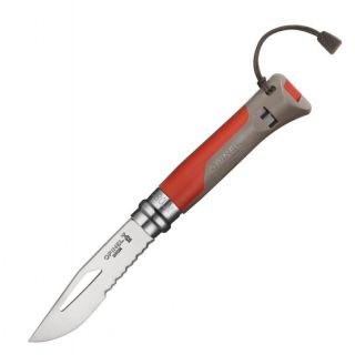 

Нож походный Opinel Outdoor Earth N08 8VRI (001714) красный/серый
