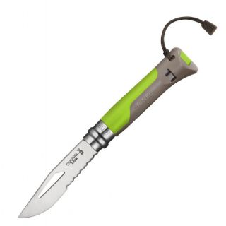

Нож походный Opinel Outdoor Earth N08 8VRI (001715) салатовый/серый