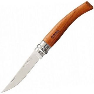 Нож походный Opinel Slim Bubinga N08 8VRI (000015) коричневый opinel slim bubinga 08 8vri коричневый