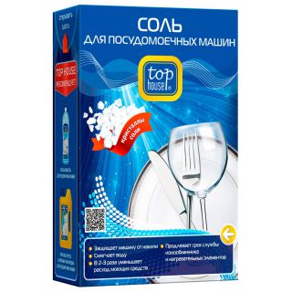 

Средство для мытья посуды TOP HOUSE 392319 (крупнокристаллическая 1,5кг)