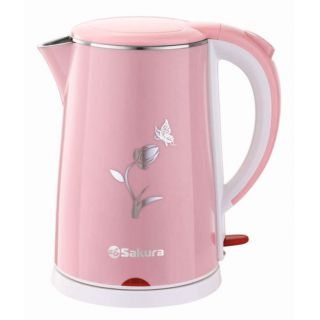 

Чайник Sakura SA-2159WP розовый/белый