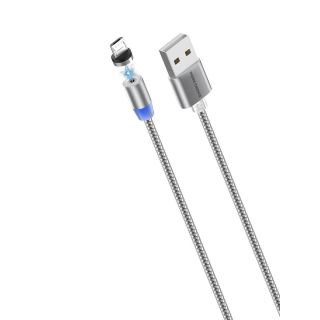 Кабель More choice K61Sm 1м Dark Grey Smart USB 3.0A для micro USB
