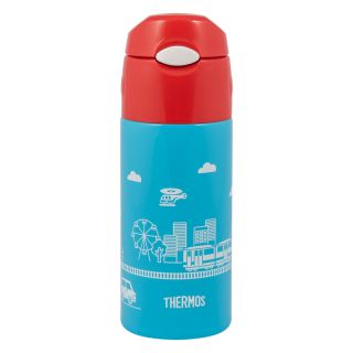 

Термос Thermos FHL-401F BL 0.4л голубой/красный с чехлом (320353)