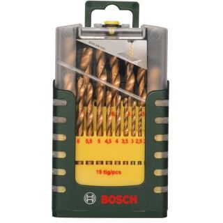 Набор сверл Bosch HSS-TiN 2607017152 (19пр) по металлу