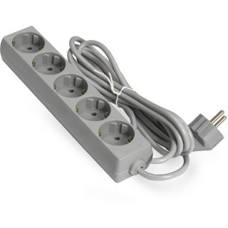

Удлинитель EXEGATE ECE-5-5G (5 роз, 5м) серый