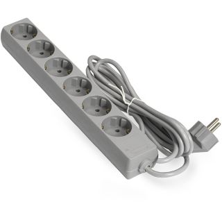 

Удлинитель EXEGATE ECE-6-3G (6 роз, 3м) серый