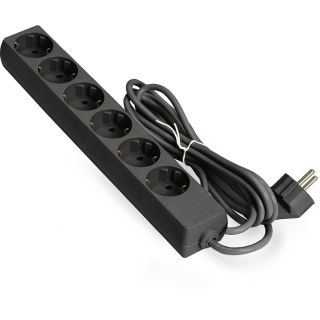 

Удлинитель EXEGATE ECE-6-5B (6 роз, 5м) черный