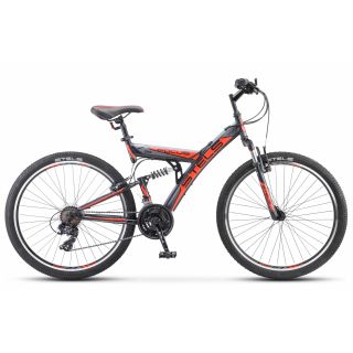 Велосипед взрослый STELS Focus V26 18-SP V030 18 Тёмно-синий/оранжевый (LU086305*LU083837) от Imperiatechno