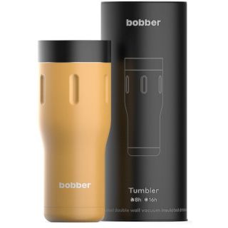 Термос bobber Tumbler-470 оранжевый/черный
