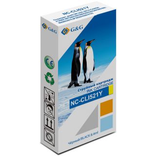 

Расходный материал для печати G&G NC-CLI521Y желтый