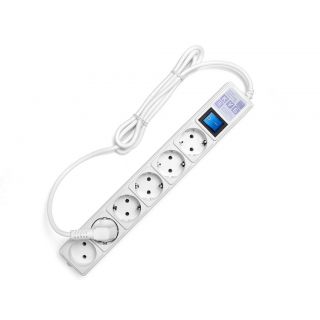 

Удлинитель Powercube SPL(5+1)-16B-P-3М-WHITE (3м, 6 розеток, белый)